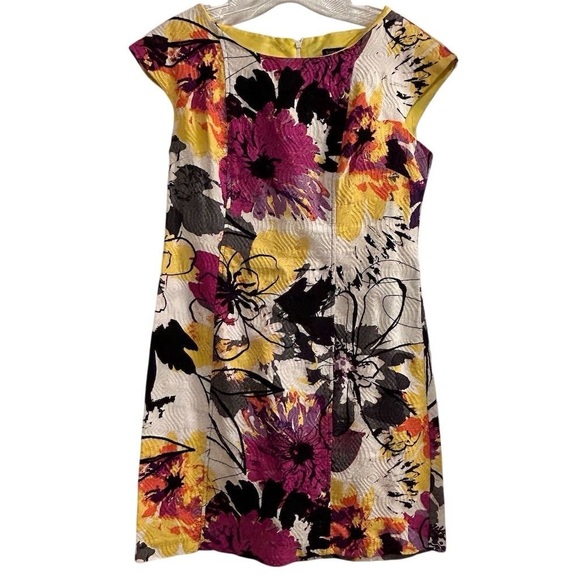 Signature by Robbie Bee Women's Floral Knee Length Dress Size 8 - Picture 1 of 8